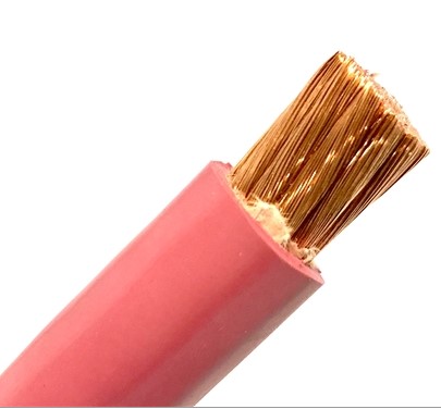 15ft Excelene 1/0 AWG Welding/Battery Cable - Red Copper, 600V, Made In USA